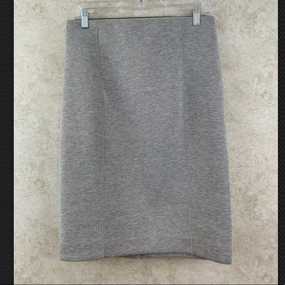 J. Crew Dresses & Skirts - J.CREW Gray Zip-Back Surf Pencil Skirt Size Medium